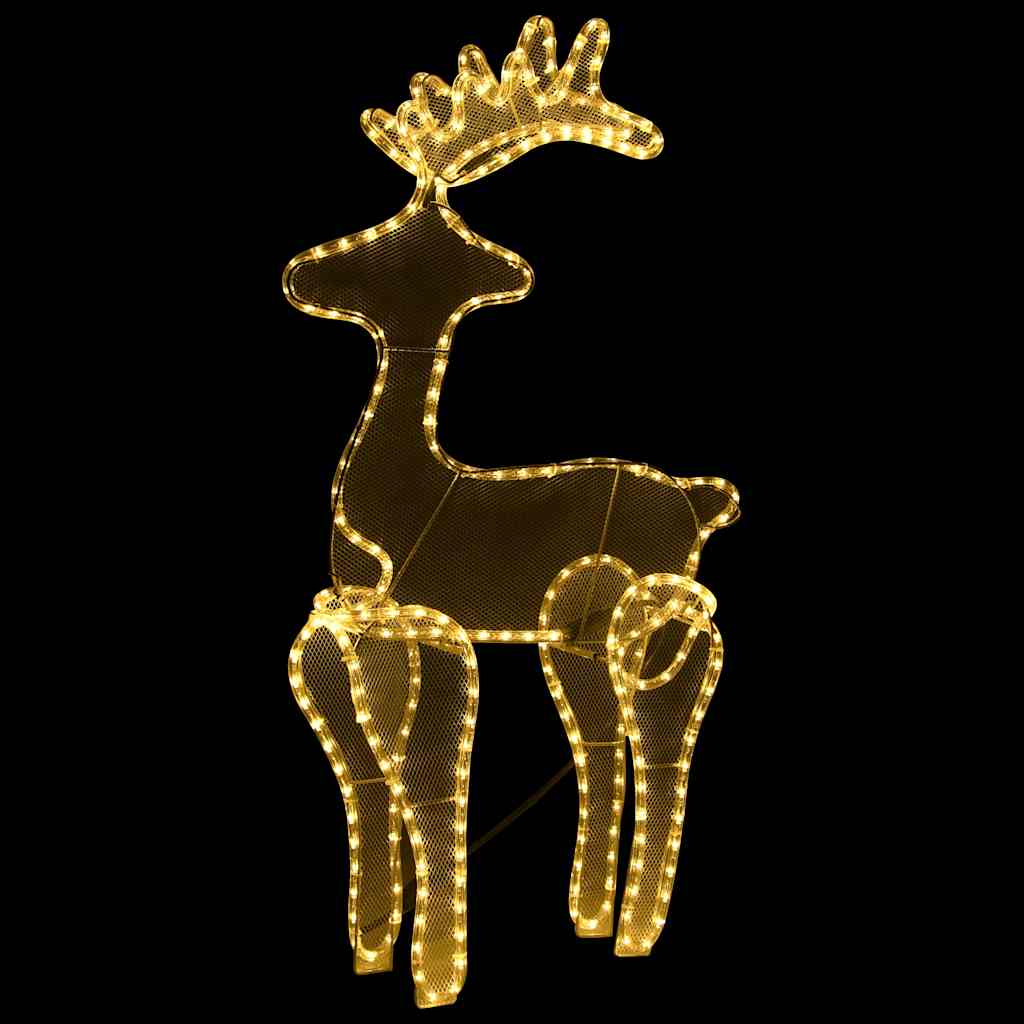 Reno de Navidad con malla 306 LED 60x24x89 cm