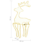 Reno de Navidad con malla 306 LED 60x24x89 cm