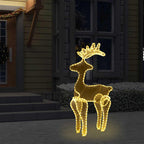 Reno de Navidad con malla 306 LED 60x24x89 cm