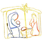 Belén decoración navideña 240 LED 116x41x87 cm
