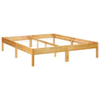 Estructura de cama de madera maciza de roble 180x200 cm