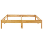 Estructura de cama de madera maciza de roble 180x200 cm