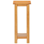 Mesa auxiliar de madera maciza de roble 27x24x55 cm