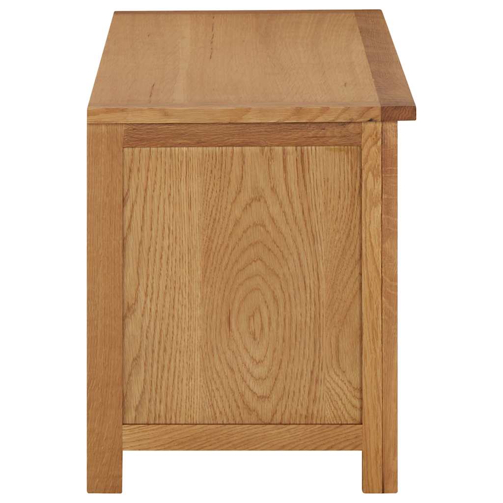 Zapatero de madera maciza de roble 90x37x45 cm