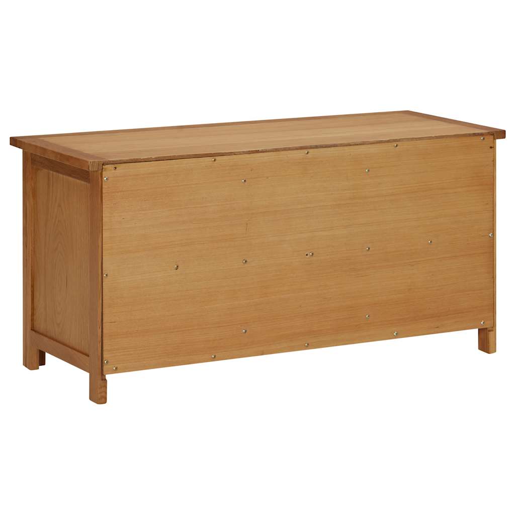 Zapatero de madera maciza de roble 90x37x45 cm