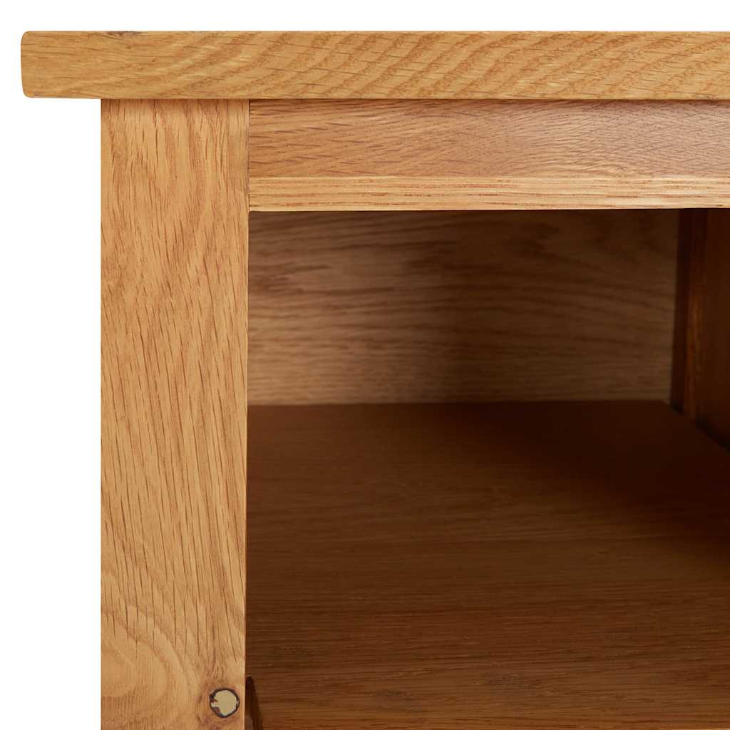 Zapatero de madera maciza de roble 90x37x45 cm