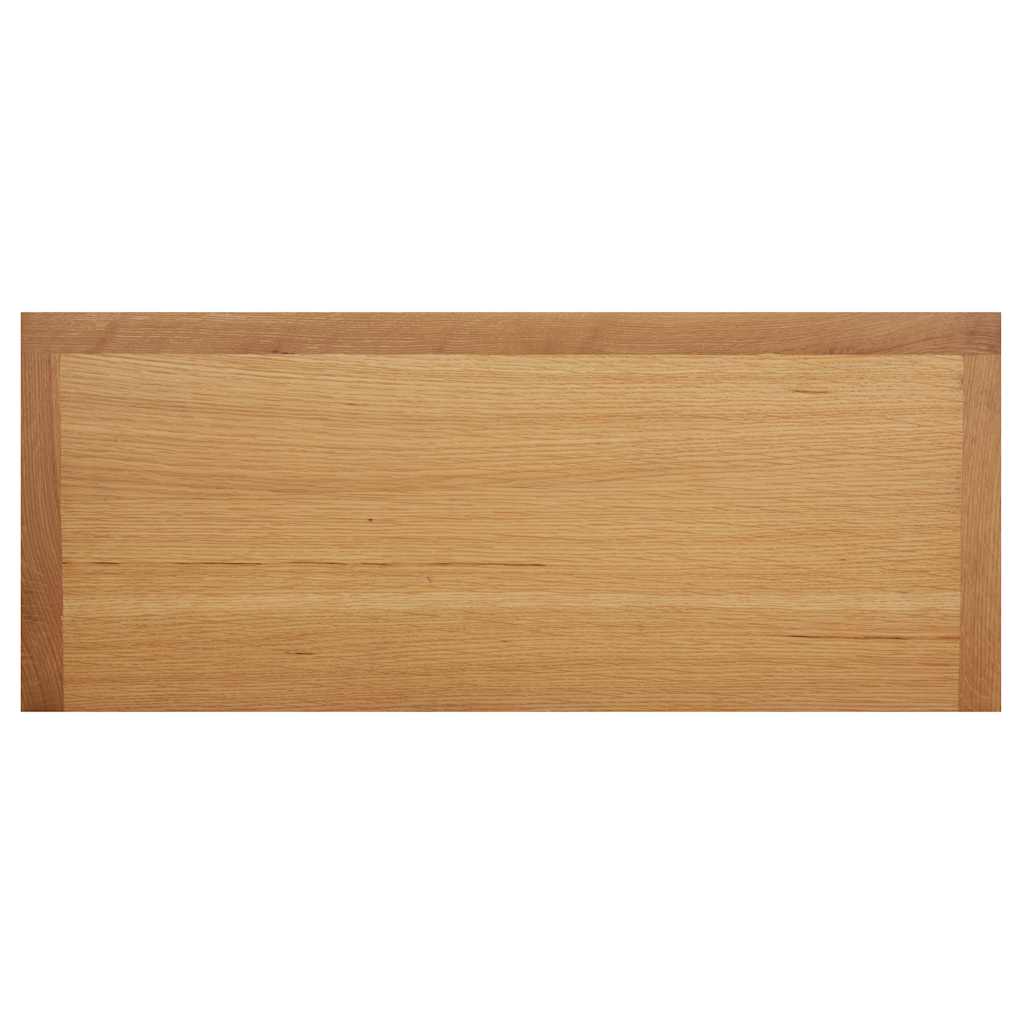 Zapatero de madera maciza de roble 90x37x45 cm