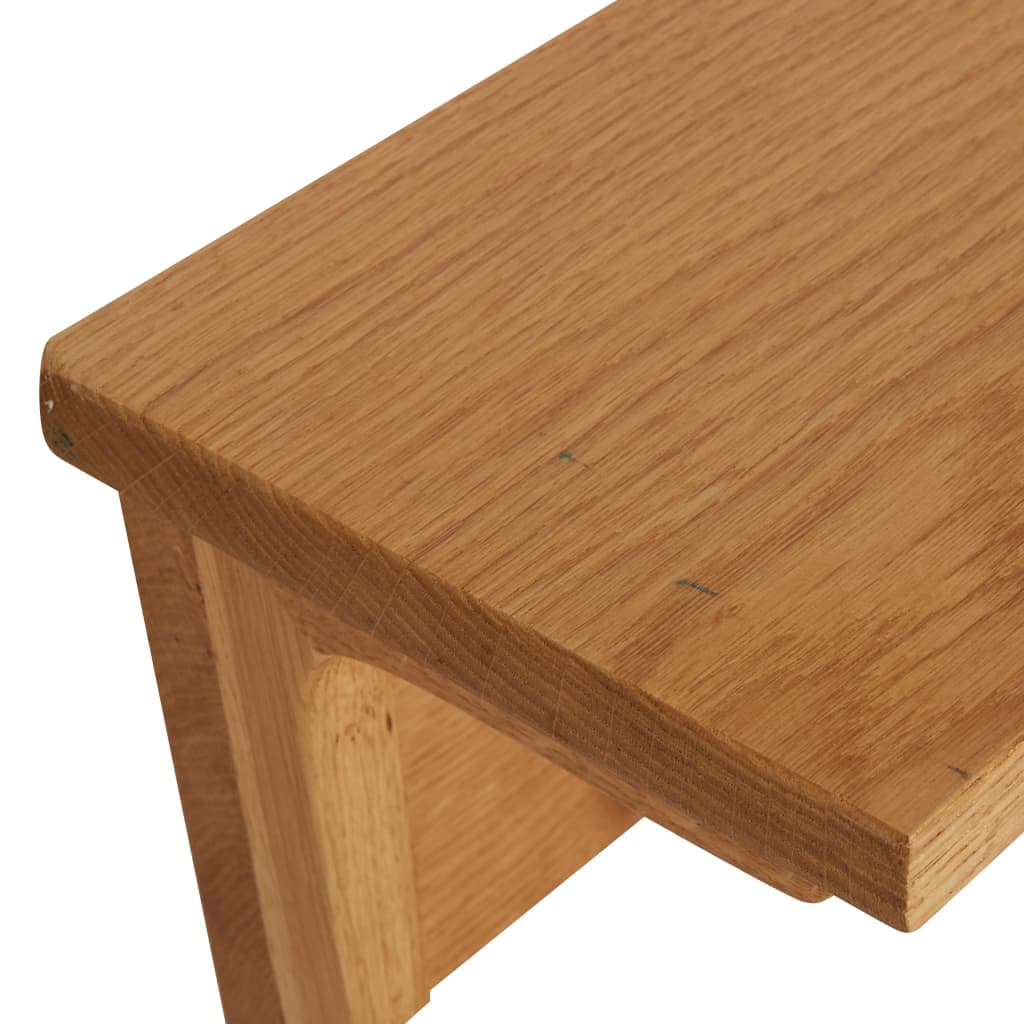 Perchero de madera maciza de roble 60x16x16 cm