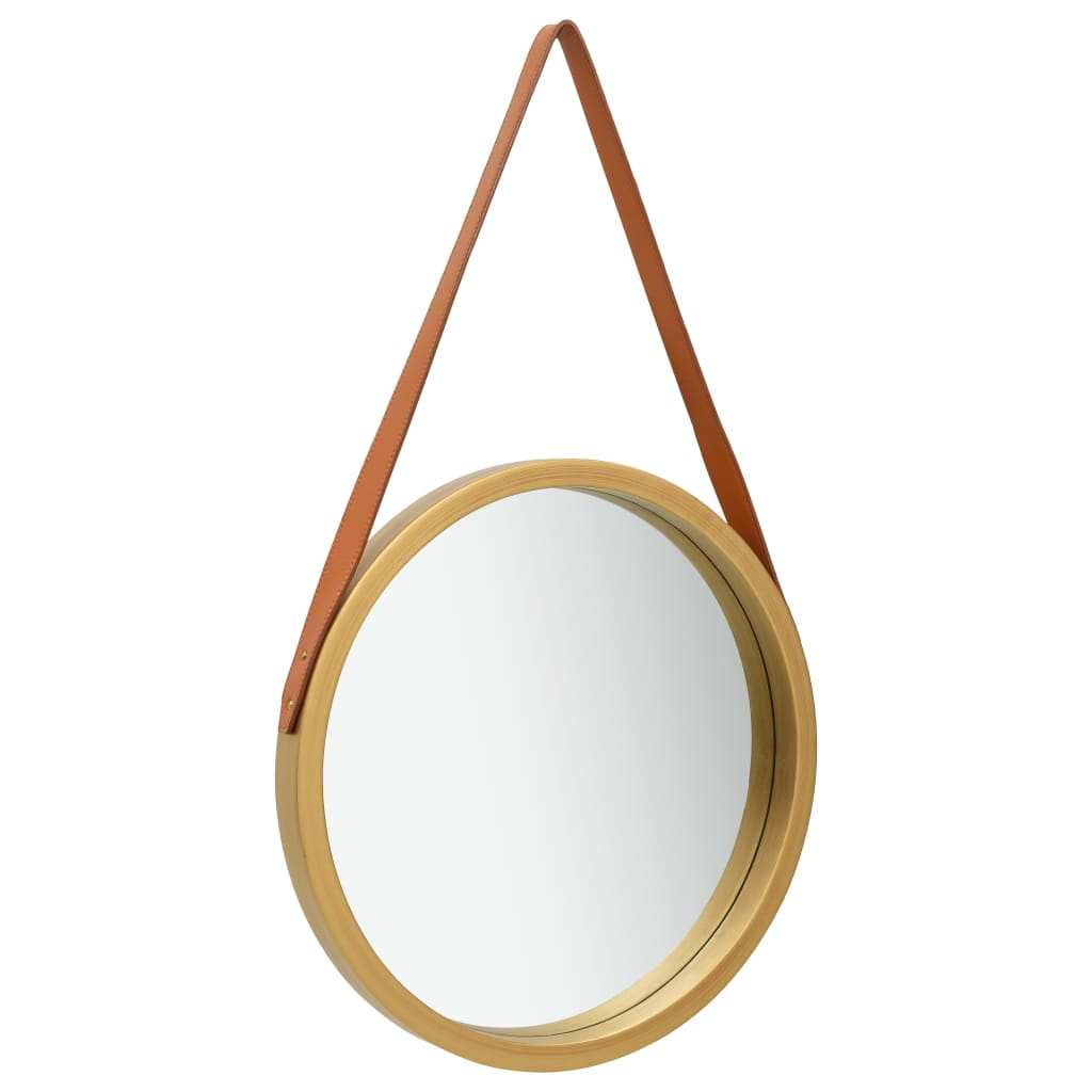 Espelho de parede com correia branco 40 cm