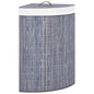 Corner bamboo laundry basket 60 L