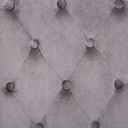 Silla de comedor de terciopelo gris
