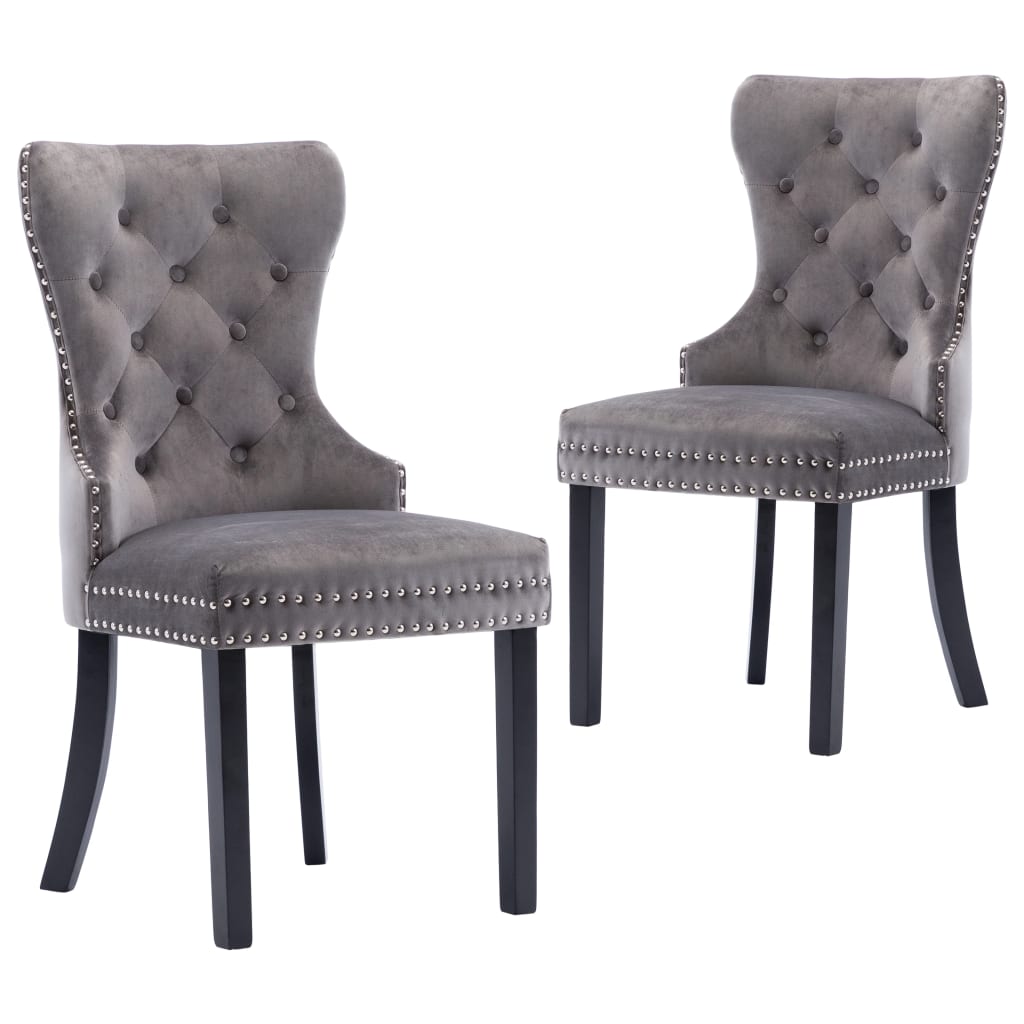 Silla de comedor de terciopelo azul