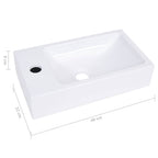 Lavabo SMC blanco 400x220x90 mm