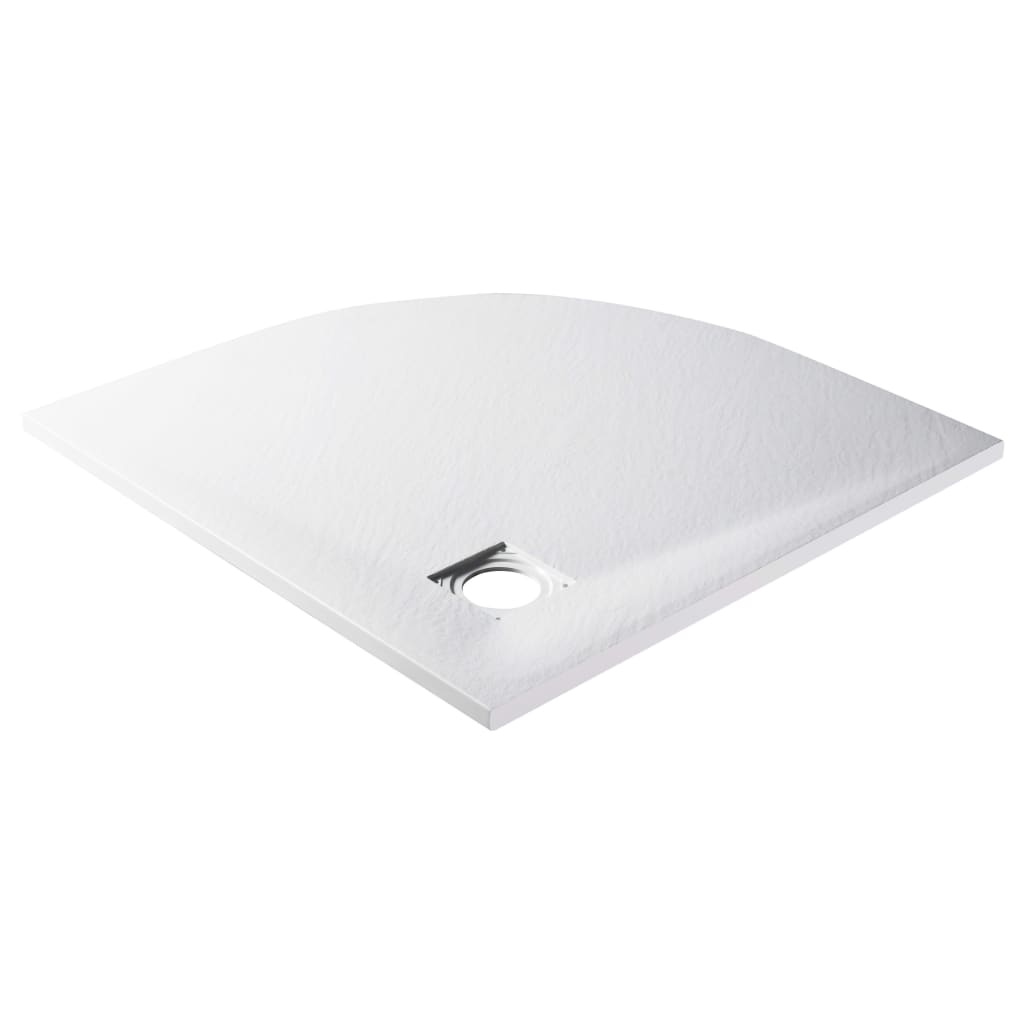 White SMC shower tray 90x90 cm