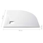 Plato de ducha SMC blanco 90x90 cm