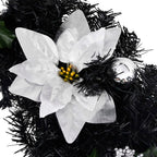 Arco de Navidad con luces LED negro 90 cm PVC
