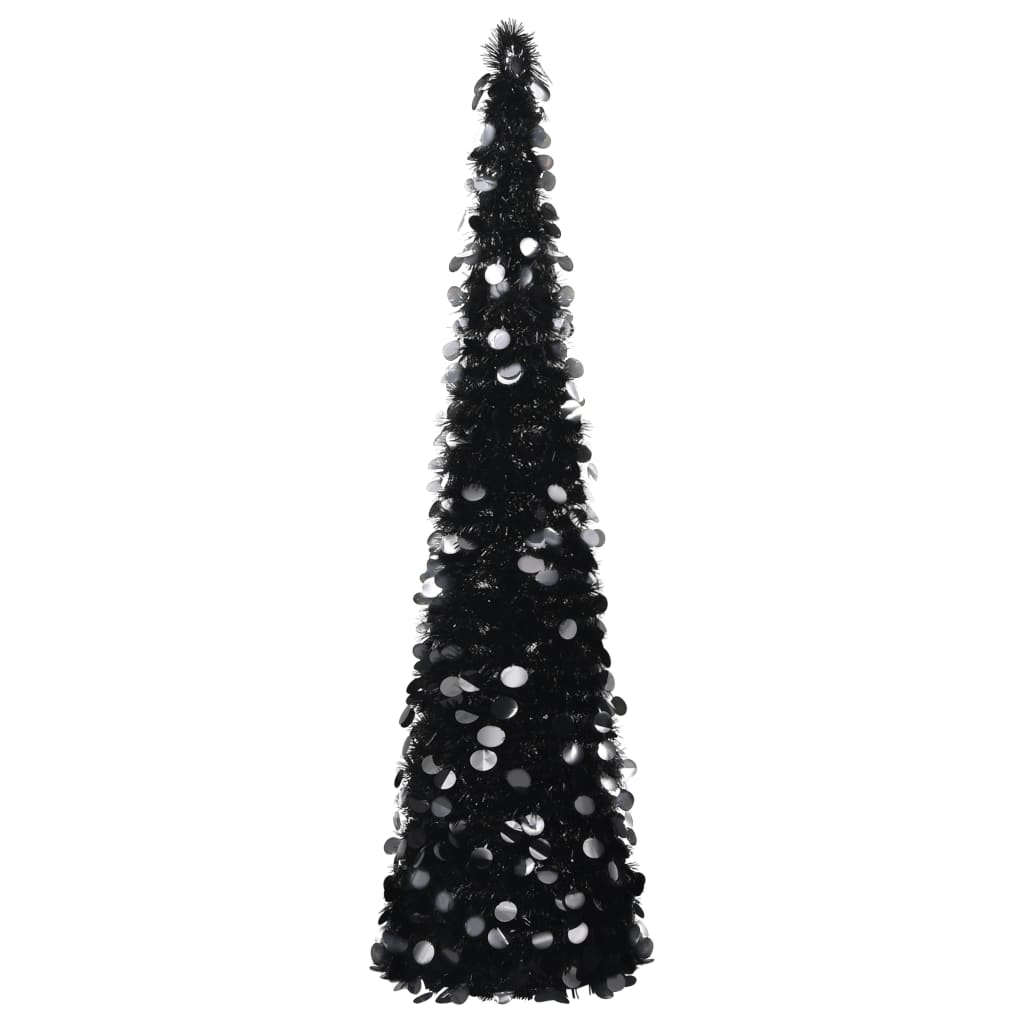 Árbol de Navidad artificial emergente PET dorado 120 cm