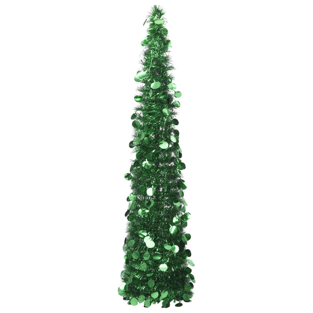 Árbol de Navidad artificial emergente PET dorado 120 cm
