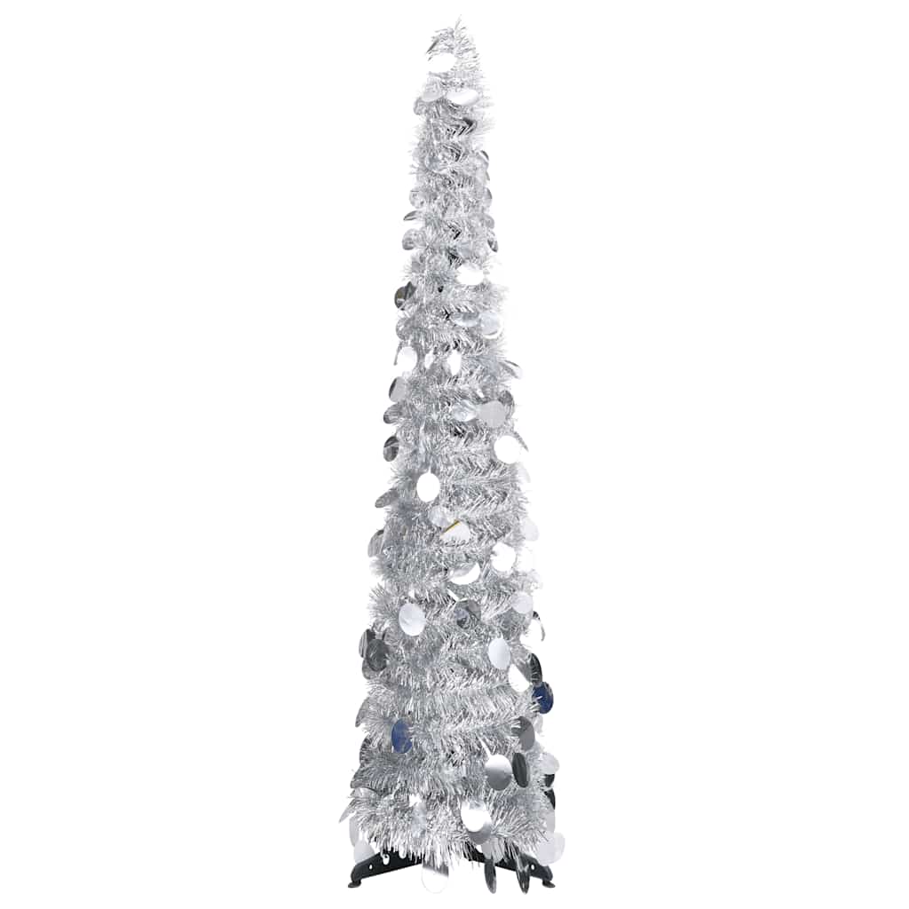 Árbol de Navidad artificial emergente PET dorado 120 cm