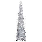 Árbol de Navidad artificial emergente PET dorado 120 cm
