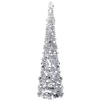 Árbol de Navidad artificial emergente PET dorado 120 cm