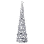 Árbol de Navidad artificial emergente PET dorado 120 cm