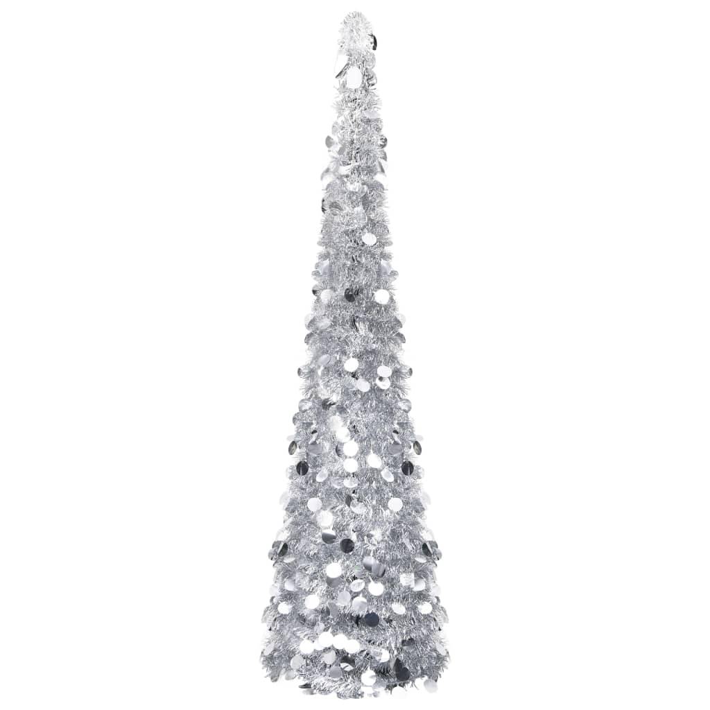 Árbol de Navidad artificial emergente PET dorado 120 cm