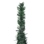 Árbol de Navidad with LED String Lights Verde 150 x 150 cm PVC