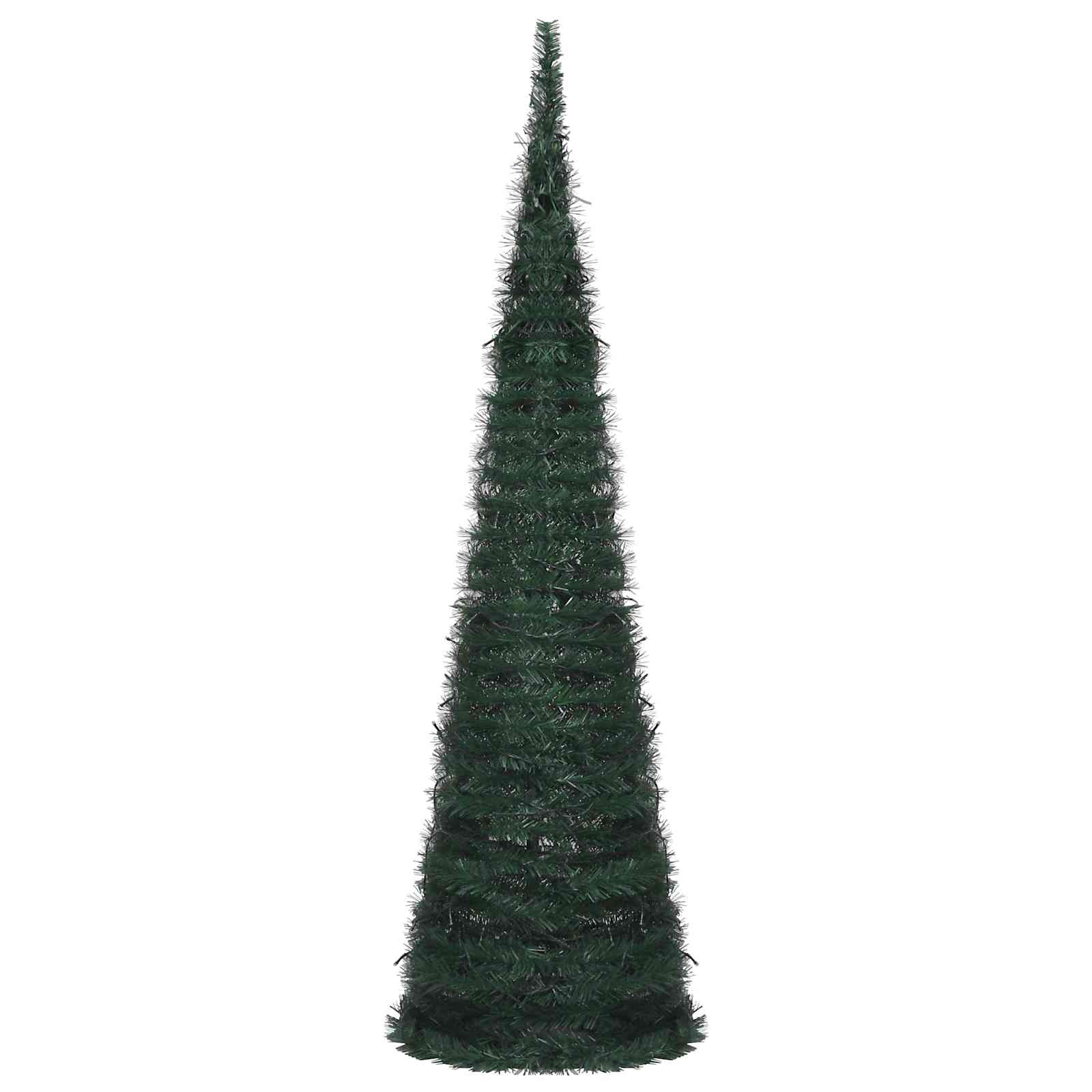 Árbol de Navidad with LED String Lights Verde 150 x 150 cm PVC