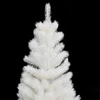 Árbol artificial de Navidad con hojas realistas blanco 90 cm