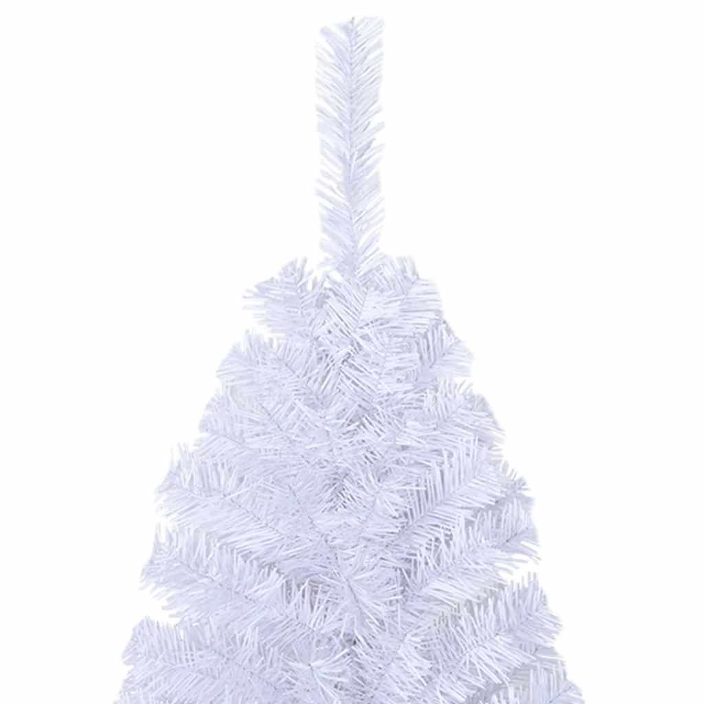 Árbol de Navidad artificial con ramas gruesas PVC blanco 150 cm