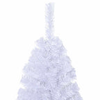 Árbol de Navidad artificial con ramas gruesas PVC blanco 150 cm
