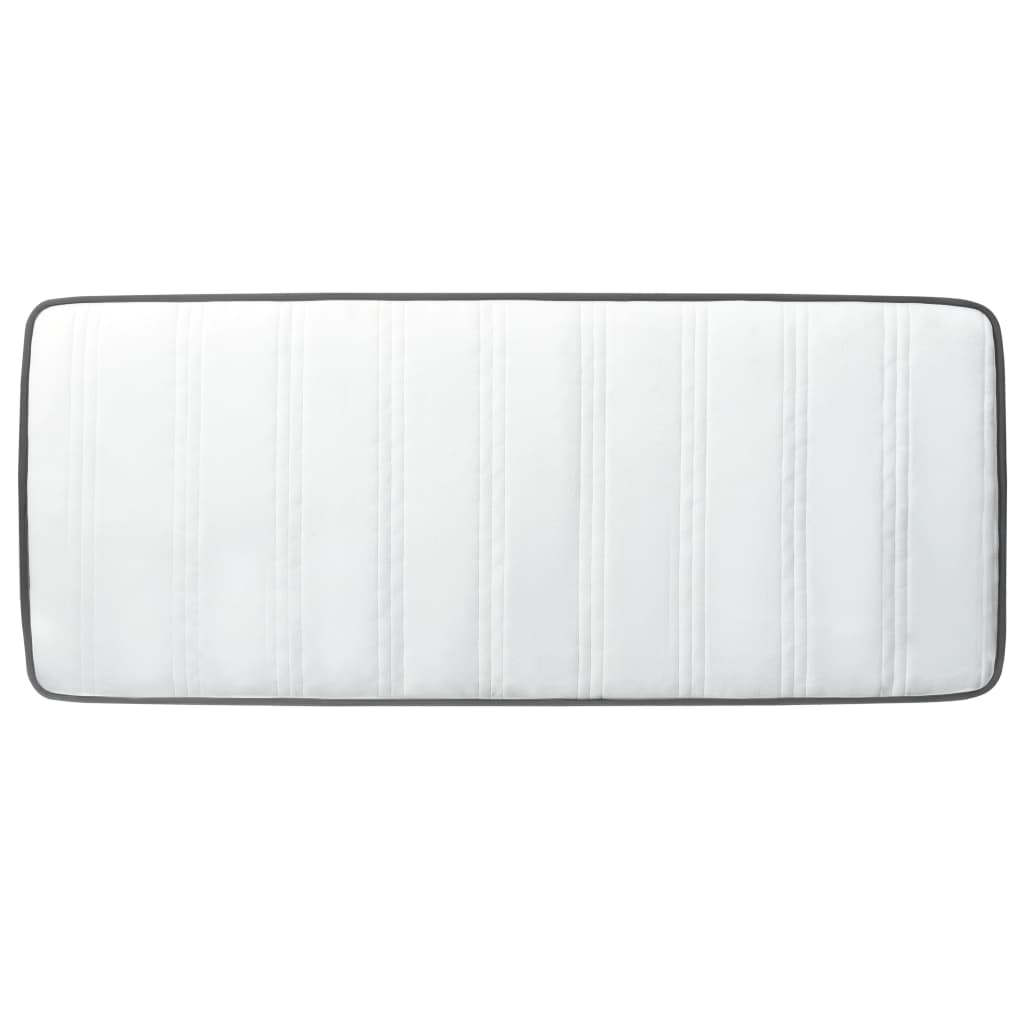 Cama box spring tecido cinzento escuro 100x200 cm