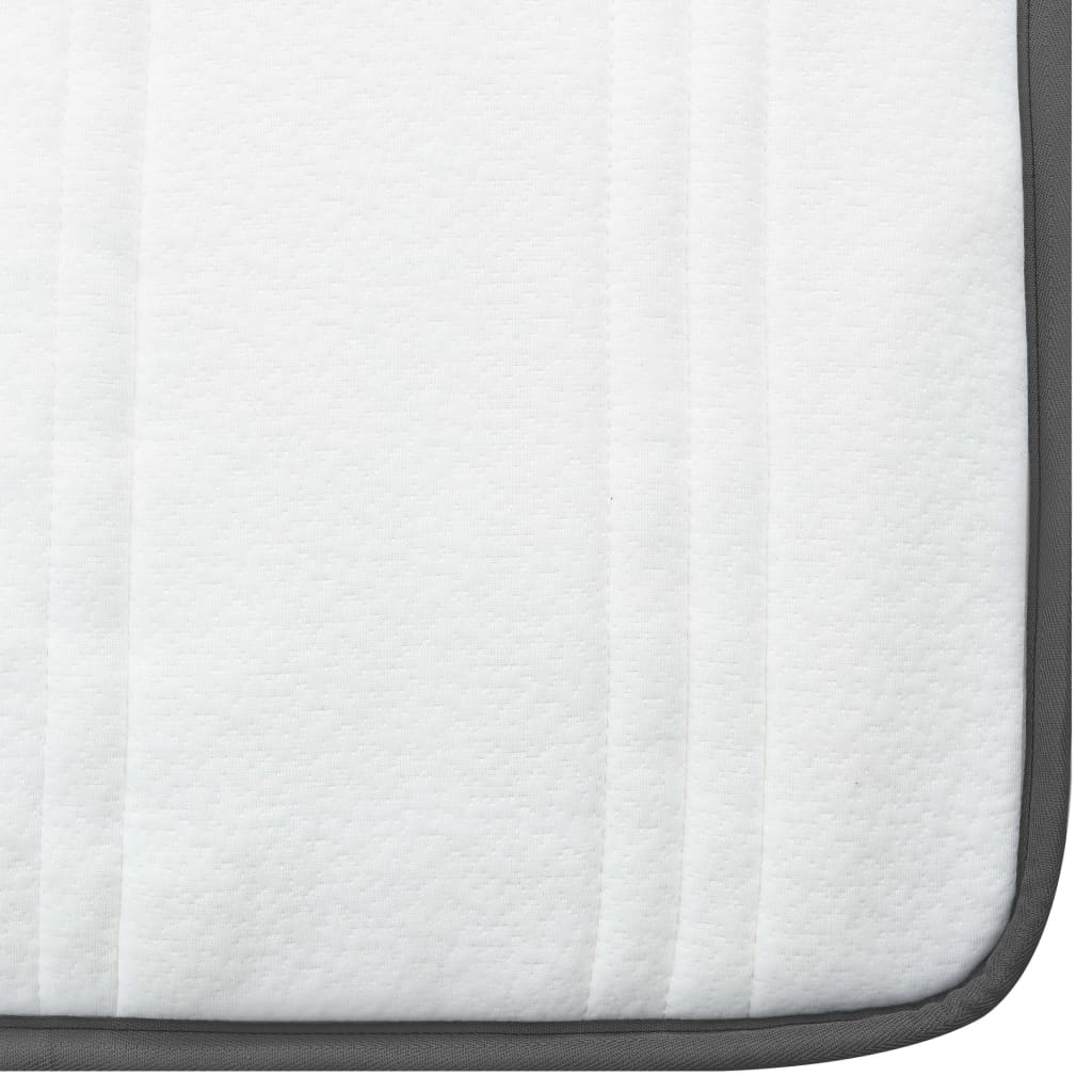 Cama box spring tecido cinzento escuro 100x200 cm