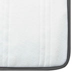 Cama box spring tecido cinzento escuro 100x200 cm
