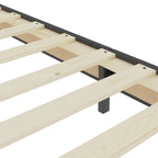 Cama box spring tecido cinzento escuro 100x200 cm