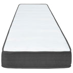 Cama box spring tecido cinzento escuro 100x200 cm