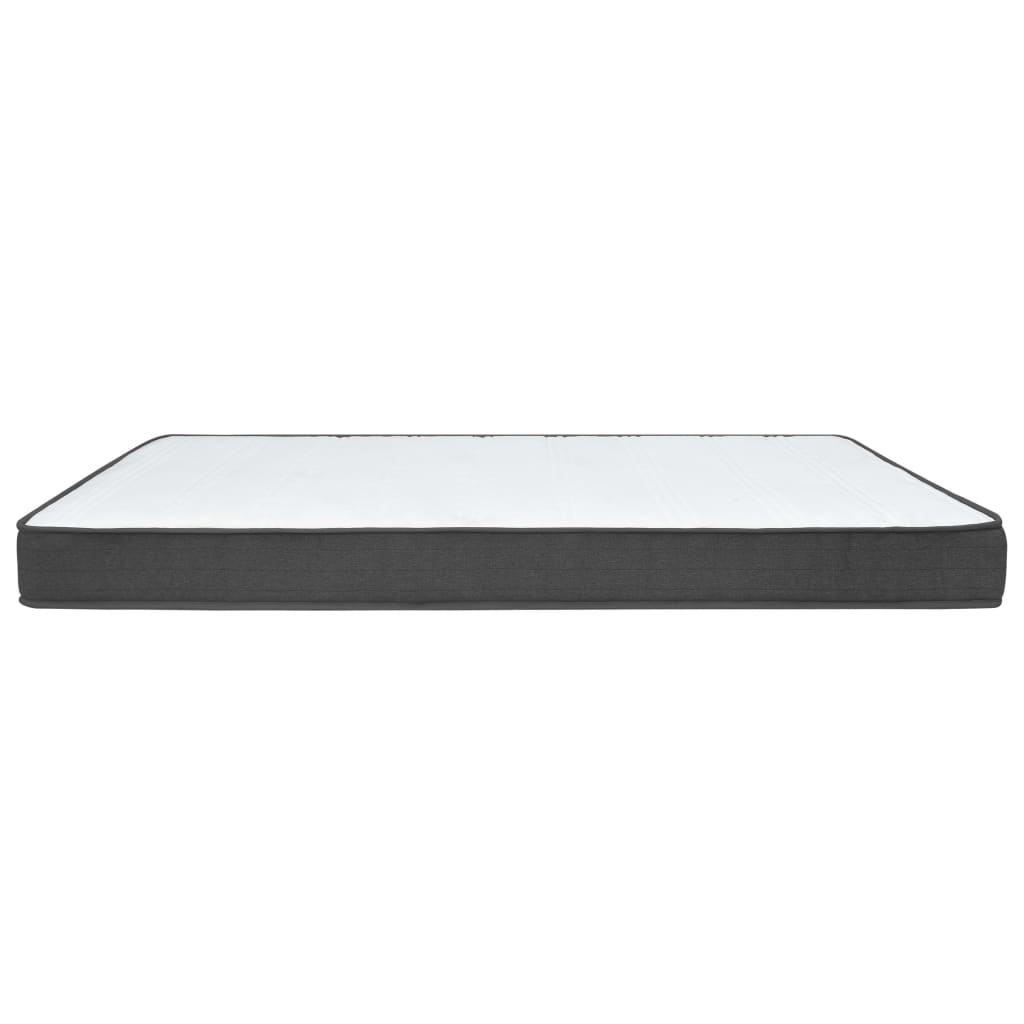 Cama box spring tecido cinzento escuro 100x200 cm