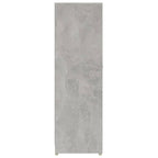 Armario de baño madera contrachapada gris hormigón 30x30x95 cm