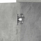 Armario baño madera contrachapada gris hormigón 30x30x183,5 cm
