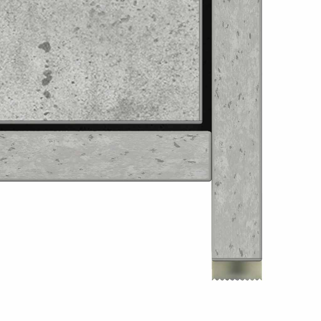 Armario baño madera contrachapada gris hormigón 30x30x183,5 cm