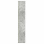 Armario baño madera contrachapada gris hormigón 30x30x183,5 cm