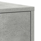 Armario baño madera contrachapada gris hormigón 30x30x183,5 cm