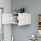 Armario de pared madera contrachapada blanco 80x39x40 cm