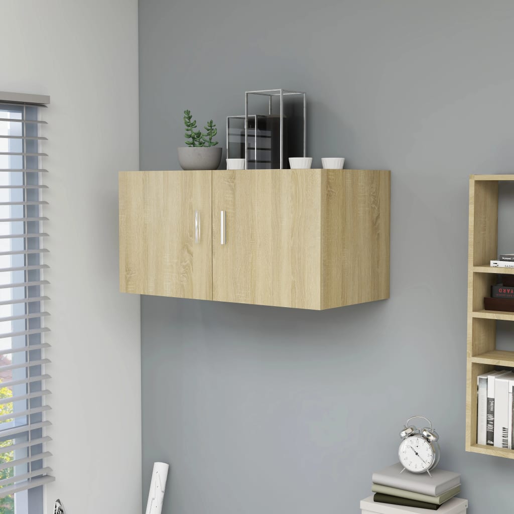 Armario de pared madera contrachapada blanco 80x39x40 cm