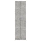 Armario de pasillo de aglomerado gris hormigón 55x25x189 cm