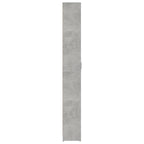 Armario de pasillo de aglomerado gris hormigón 55x25x189 cm