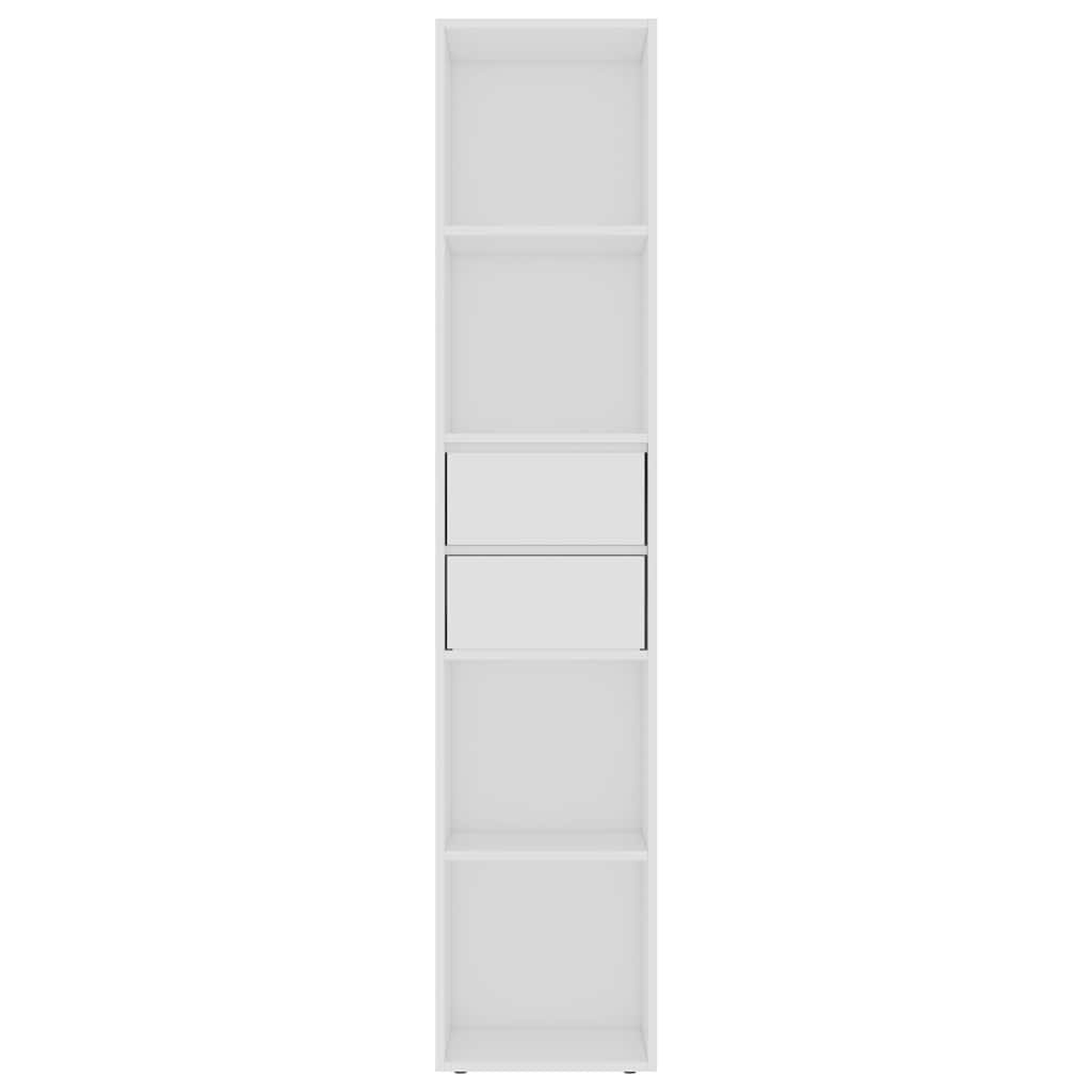 Estantería librería madera contrachapada blanco 36x30x171 cm