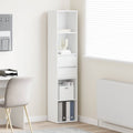 Estantería librería madera contrachapada blanco 36x30x171 cm