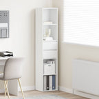 Estantería librería madera contrachapada blanco 36x30x171 cm